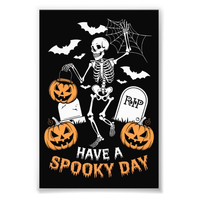 Habe ein unheilvolles Halloween-Hexengeschenk-Skel Fotodruck (Vorne)