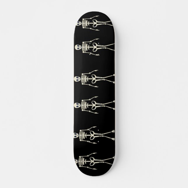 Habe ein unheimliches Halloween, Halloween Skelett Skateboard (Vorne)