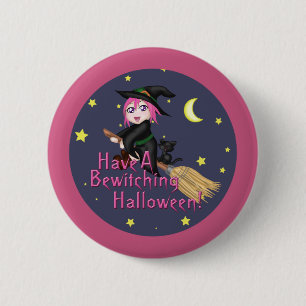 Habe ein zauberhaftes Halloween! Button