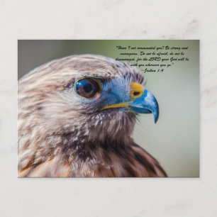 "Habe ich dir nicht geboten? Seien Sie stark und m Postkarte