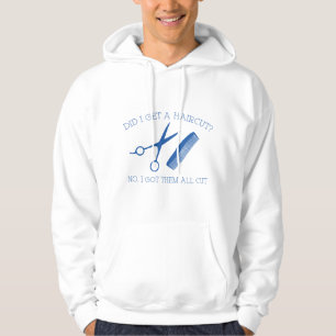 Habe ich einen Haarschnitt bekommen? Nein, ich hab Hoodie