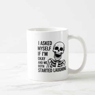 Habe mich gefragt, ob es mir gut geht und wir habe kaffeetasse