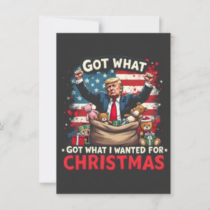 Habe, was ich zu Weihnachten wollte, Trump Santa Einladung