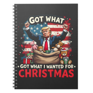 Habe, was ich zu Weihnachten wollte, Trump Santa Notizblock