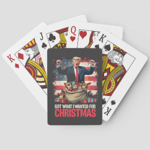 Habe, was ich zu Weihnachten wollte, Trump Santa Spielkarten