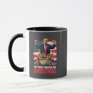 Habe, was ich zu Weihnachten wollte Trump Santa  Tasse