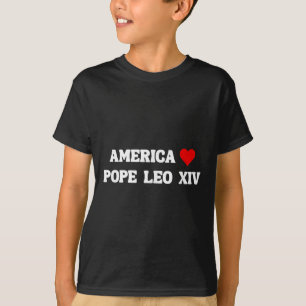 Habemus Papam Election 2025 America Liebe Heart Po T-Shirt