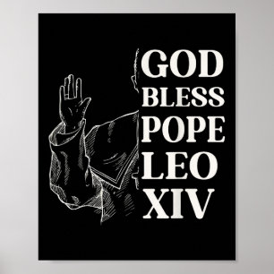 Habemus Papam Neuer Papst 2025 Gott segne Papst Le Poster