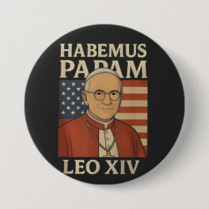 Habemus papam Papst Leo XIV Christentum Button