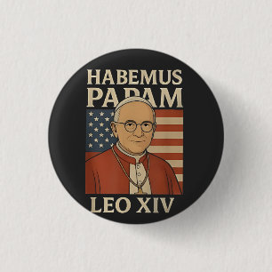 Habemus papam Papst Leo XIV Christentum Button