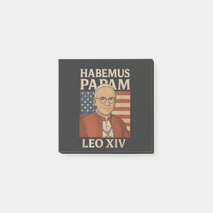 Habemus papam Papst Leo XIV Christentum Post-it Klebezettel