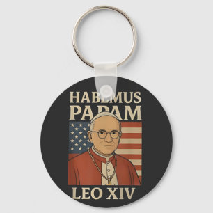 Habemus papam Papst Leo XIV Christliche Kirche Schlüsselanhänger