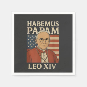 Habemus papam Papst Leo XIV Christliche Kirche Serviette