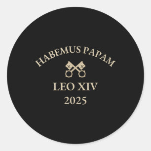 Habemus Papam Pope Leo Xiv 2025 Katholik Runder Aufkleber