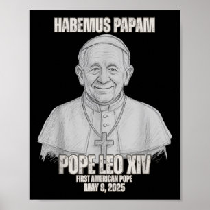 Habemus Papam Pope Leo Xiv Poster