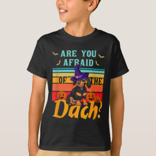 Haben Angst Vor Dem Dach Lustiger Dachshund Hund T-Shirt