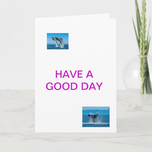HABEN EINEN GUTEN TAG GREETINGS KARTE (Vorderseite)