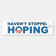 Haben gestoppt nicht das Hoffen - mit Obama "O "