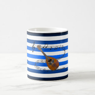Haben Mandolin ~ Wird reisen ~ Musikalische Streif Kaffeetasse