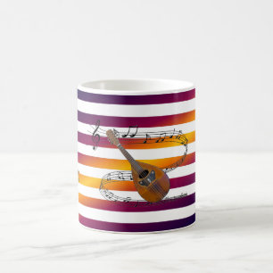 Haben Mandolin ~ Wird reisen ~ Musikalische Streif Kaffeetasse