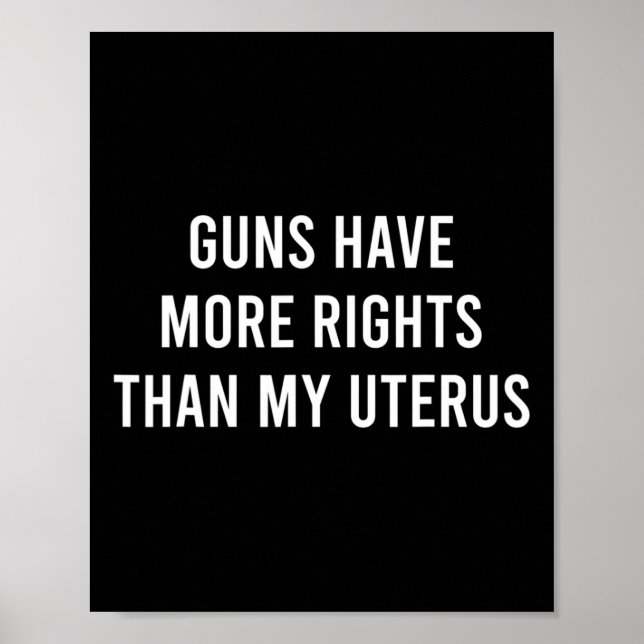 haben mehr Rechte als meine Uterus Pro-Wahl Femini Poster (Vorne)