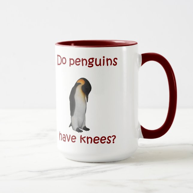Haben Pinguine Knie? Tasse (Rechts)