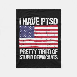 Haben Ptsd Hübsch müde von duistischen Demokraten Fleecedecke