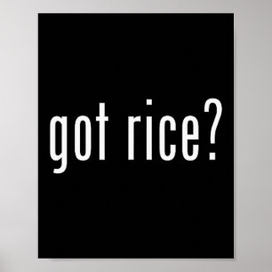 Haben Reis Lustiges asiatisches Meme Poster
