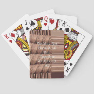 Haben Sie alles Giraffe Safari Hakuna Matata gewob Spielkarten