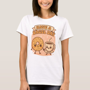 Haben Sie Bagel Day Kawaii Feinschmecker Art T-Shirt