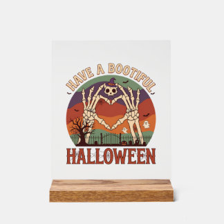 Haben Sie Bootiful Halloween Skelett Hände Katze S Acrylschild
