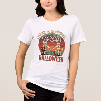 Haben Sie Bootiful Halloween Skelett Hände Katze S Tri-Blend Shirt