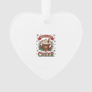 Haben Sie Cup Cheer Weihnachten Karo-Mug Heiße Sch Ornament