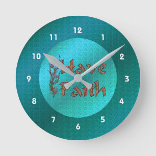 Haben Sie den inspirierend Glauben Runde Wanduhr