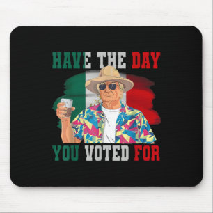 Haben Sie den Tag gewählt, an dem Sie für lustige Mousepad
