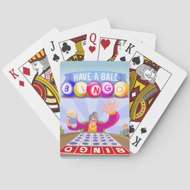 Haben Sie ein Ball-Bingo-Spielkarten Spielkarten (Rückseite)