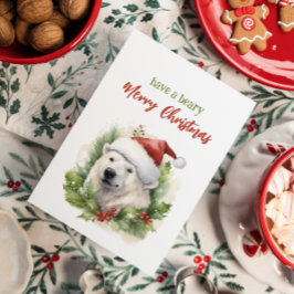 Haben Sie ein Bärenfröhliches Weihnachten Eisbär F