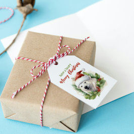 Haben Sie ein Bärenfröhliches Weihnachten Eisbär F Geschenkanhänger