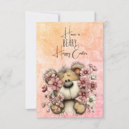 Haben Sie ein BEARig glückliches Ostern Mitteilungskarte
