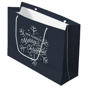 Haben Sie ein frohes kleines Weihnachtsfest - Schn Große Geschenktüte
