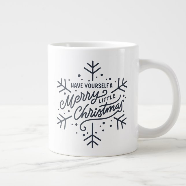 Haben Sie ein frohes kleines Weihnachtsfest - Schn Jumbo-Tasse (Rechts)
