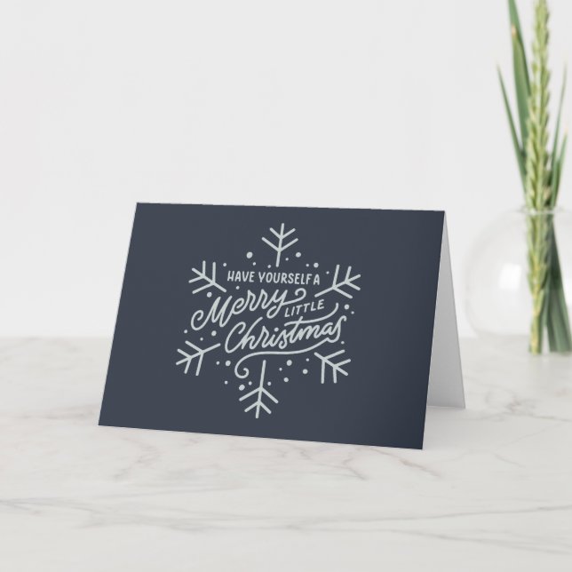Haben Sie ein frohes kleines Weihnachtsfest - Schn Karte (Vorderseite)