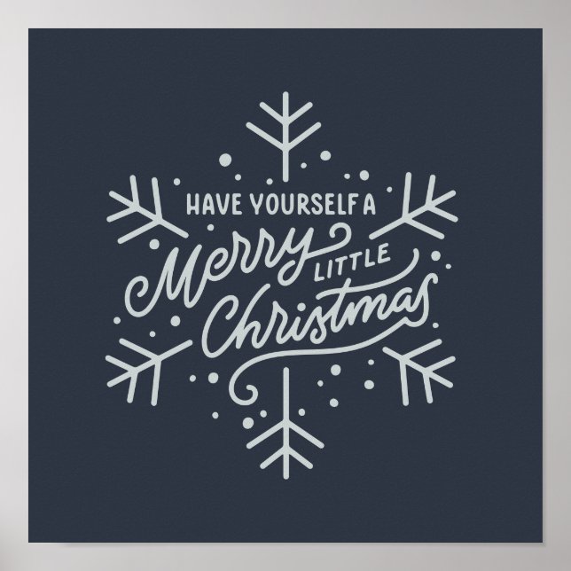 Haben Sie ein frohes kleines Weihnachtsfest - Schn Poster (Vorne)