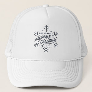 Haben Sie ein frohes kleines Weihnachtsfest - Schn Truckerkappe