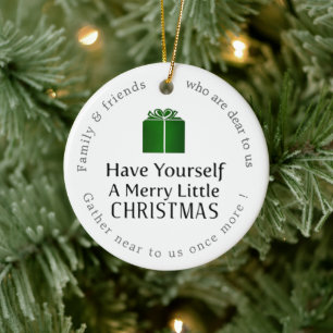 Haben Sie ein fröhliches Weihnachtsgeschenk? Keramik Ornament
