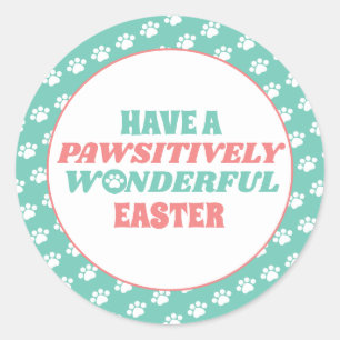Haben Sie ein glücklich wunderbares Ostern Runder Aufkleber