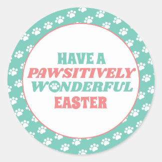 Haben Sie ein glücklich wunderbares Ostern Runder Aufkleber