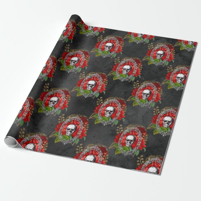 Haben Sie ein gotisches kleines Weihnachtsfest? Geschenkpapier (Ungerollt)