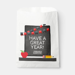 Haben Sie ein großartiges Jahr Rot und Schwarz Sch Geschenktütchen