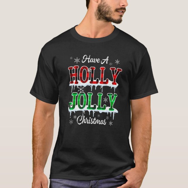 Haben Sie ein Heiligabend Jolly Xmas Rainbow Buffa T-Shirt (Vorderseite)
